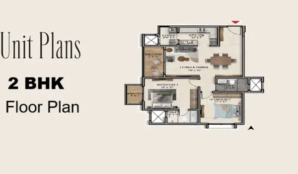 Featured Image of Sattva Sukham 2 BHK Floor Plan